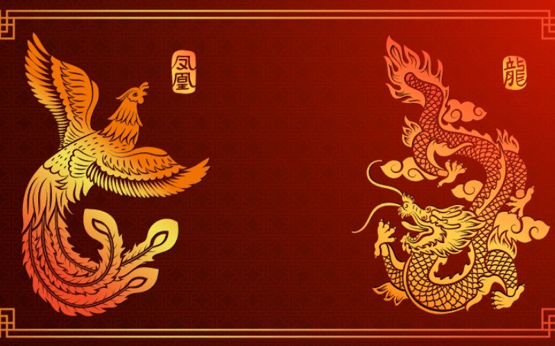 Rồng phượng là những linh vật biểu tượng nổi tiếng Trung Hoa