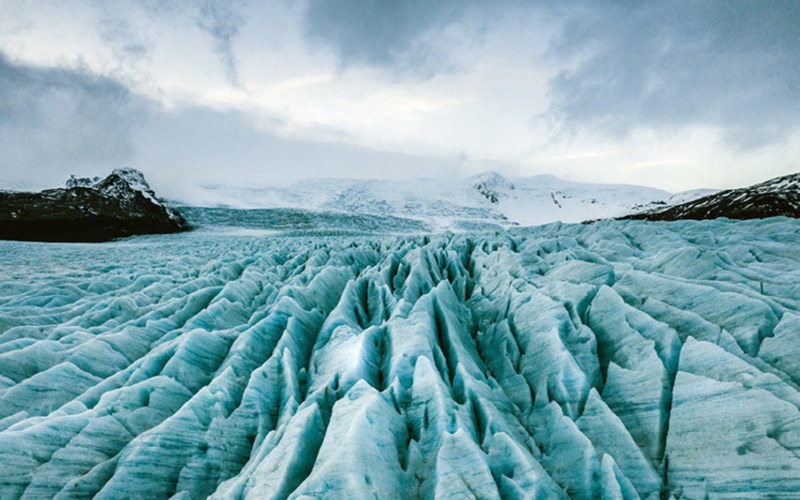 Sông băng Vatnajokull là kiến tạo của thiên nhiên.