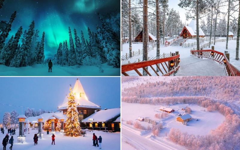 Quê hương của ông già Noel, nơi ngắm cực quang tuyệt đẹp - Lapland, Phần Lan.