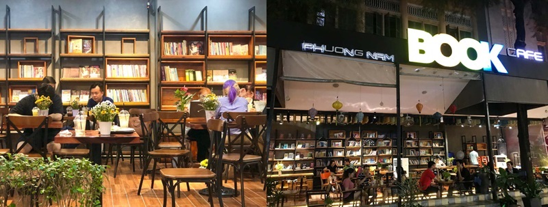 Quán cafe sách quận 1 không gian yên tĩnh - Phương Nam Book Cafe.
