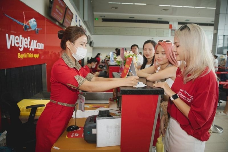 Các phòng vé Vietjet tại Hà Nội được khách hàng đánh giá cao về thái độ phục vụ.