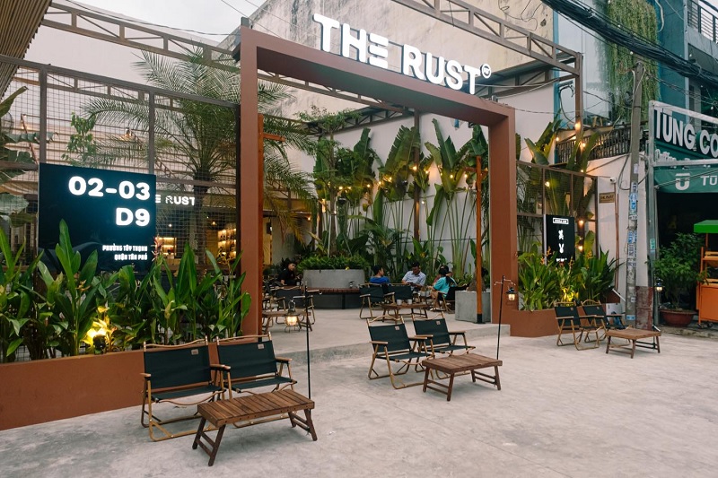 The Rust - Quán cafe đẹp ở Tân Phú thiết kế độc đáo.