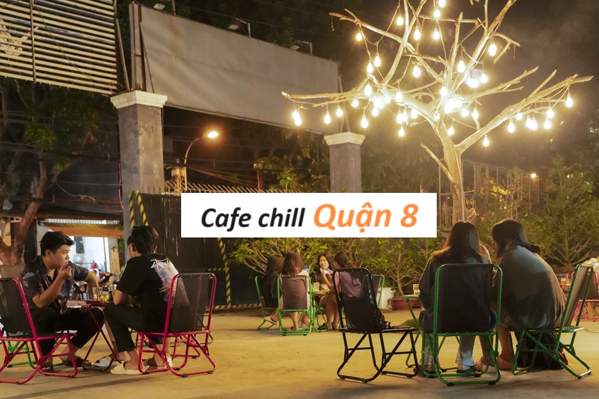 Các quán cà phê chill quận 8 mát mẻ, không gian thoải mái.